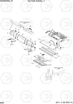 6020 OUTER PANEL 1 35/40/45/50L-7A, Hyundai