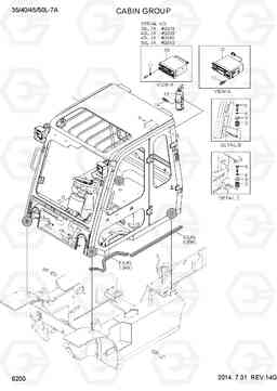 6200 CABIN GROUP 35/40/45/50L-7A, Hyundai