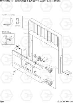 7041 CARR & B/REST (V-MAST, C-IV, 4.5TON) 35/40/45/50L-7A, Hyundai