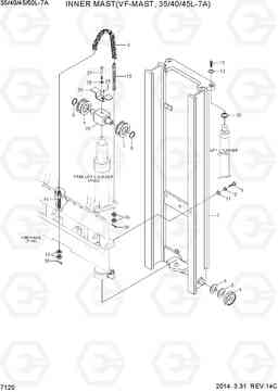 7120 INNER MAST (VF-MAST, 35/40/45L-7A) 35/40/45/50L-7A, Hyundai