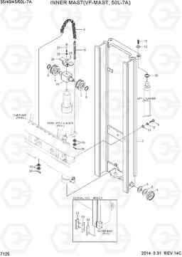 7125 INNER MAST (VF-MAST, 50L-7A) 35/40/45/50L-7A, Hyundai