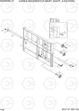 7144 CARR&B/REST (VF-MAST, SHAFT, 4.0/4.5TON) 35/40/45/50L-7A, Hyundai