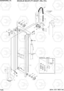 7225 MIDDLE MAST (TF-MAST, 50L-7A) 35/40/45/50L-7A, Hyundai