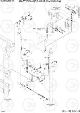 7440 MAST HYD PIPING(TS-MAST,35/40/45L-7A) 35/40/45/50L-7A, Hyundai