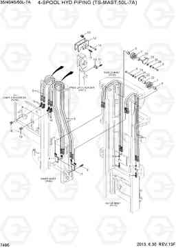 7495 4-SPOOL PIPING (TS-MAST,50L-7A) 35/40/45/50L-7A, Hyundai