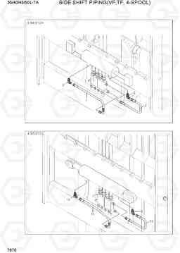 7670 SIDE SHIFT PIPING (VF,TF-MAST, 4-SPOOL) 35/40/45/50L-7A, Hyundai