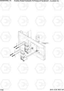 7735 FORK POSI PIPING(V/TS-MAST,CLASSIII) 35/40/45/50L-7A, Hyundai