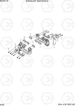 9130 EXHAUST MANIFOLD 35/40/45/50L-7A, Hyundai