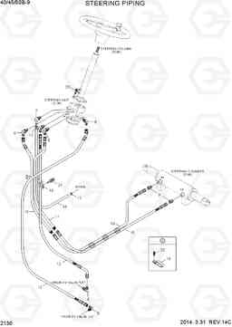 2130 STEERING HYD PIPING 40/45/50B-9, Hyundai