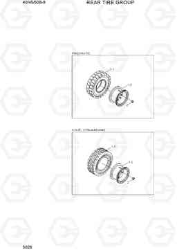 5026 REAR TIRE GROUP 40/45/50B-9, Hyundai