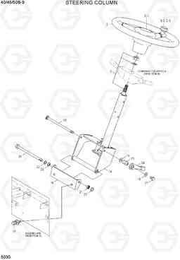 5030 STEERING COLUMN 40/45/50B-9, Hyundai