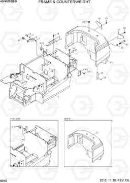 6010 FRAME & COUNTERWEIGHT 40/45/50B-9, Hyundai