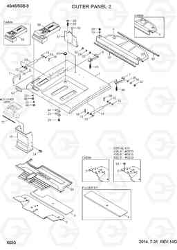 6030 OUTER PANEL 2 40/45/50B-9, Hyundai