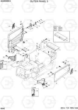 6040 OUTER PANEL 3 40/45/50B-9, Hyundai