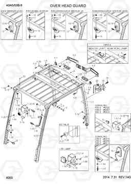 6050 OVER HEAD GUARD 40/45/50B-9, Hyundai