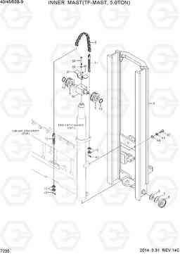 7235 INNER MAST(TF-MAST, 5.0TON) 40/45/50B-9, Hyundai