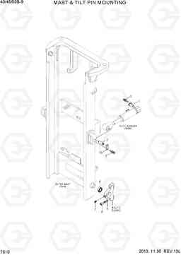 7510 MAST & TILT PIN MOUNTING 40/45/50B-9, Hyundai