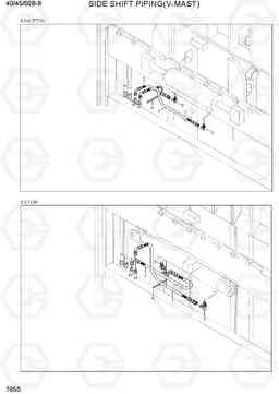 7650 SIDE SHIFT PIPING (V-MAST) 40/45/50B-9, Hyundai