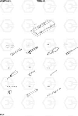 8030 TOOLS 40/45/50B-9, Hyundai