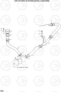 1040 AIR INTAKE SYSTEM(42HDLL/39HDRB) 42HDLL/39HDRB, Hyundai