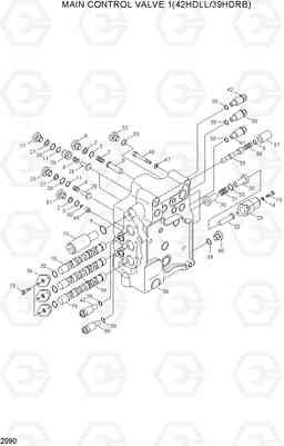 2090 MAIN CONTROL VALVE 1(42HDLL/39HDRB) 42HDLL/39HDRB, Hyundai