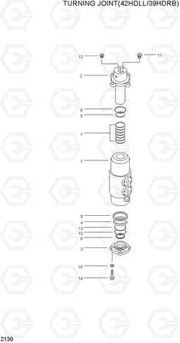 2130 TURNING JOINT(42HDLL/39HDRB) 42HDLL/39HDRB, Hyundai