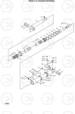 2160 ARM CYLINDER(39HDRB) 42HDLL/39HDRB, Hyundai