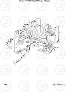 2441 PILOT HYD PIPING(BASE 2,42HDLL) 42HDLL/39HDRB, Hyundai