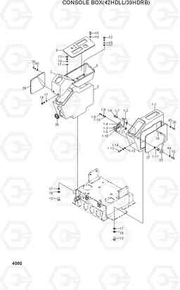 4080 CONSOLE BOX(42HDLL/39HDRB) 42HDLL/39HDRB, Hyundai