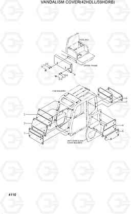 4110 VANDALISM COVER(42HDLL/39HDRB) 42HDLL/39HDRB, Hyundai