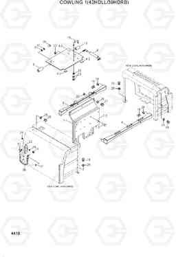 4410 COWLING 1(42HDLL/39HDRB) 42HDLL/39HDRB, Hyundai