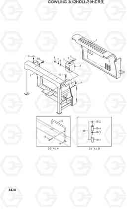 4430 COWLING 3(42HDLL/39HDRB) 42HDLL/39HDRB, Hyundai