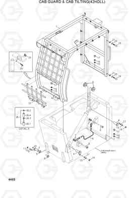 4460 CAB GUARD & CAB TILTING(42HDLL) 42HDLL/39HDRB, Hyundai