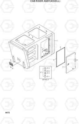 4470 CAB RISER ASSY(42HDLL) 42HDLL/39HDRB, Hyundai