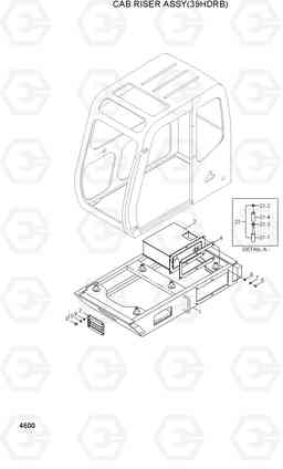 4600 CAB RISER ASSY(39HDRB) 42HDLL/39HDRB, Hyundai