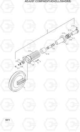 5071 ADJUST COMPONENT(42HDLL/39HDRB) 42HDLL/39HDRB, Hyundai