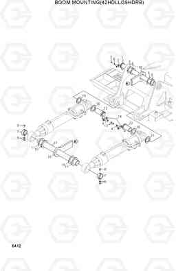 6412 BOOM MOUNTING(42HDLL/39HDRB) 42HDLL/39HDRB, Hyundai