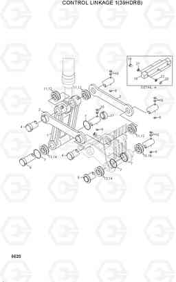 6620 CONTROL LINKAGE 1(39HDRB) 42HDLL/39HDRB, Hyundai