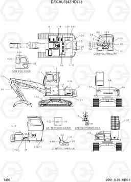 7400 DECALS(42HDLL) 42HDLL/39HDRB, Hyundai