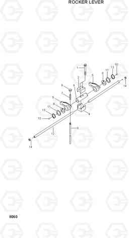 8060 ROCKER LEVER 42HDLL/39HDRB, Hyundai