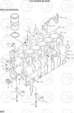 8070 CYLINDER BLOCK 42HDLL/39HDRB, Hyundai