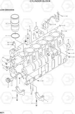 8071 CYLINDER BLOCK 42HDLL/39HDRB, Hyundai