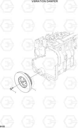 8100 VIBRATION DAMPER 42HDLL/39HDRB, Hyundai