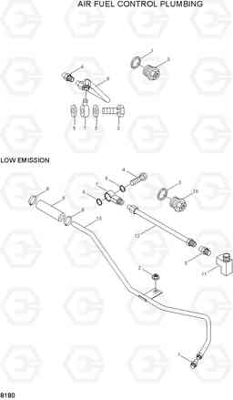 8180 AIR FUEL CONTROL PLUMBING 42HDLL/39HDRB, Hyundai