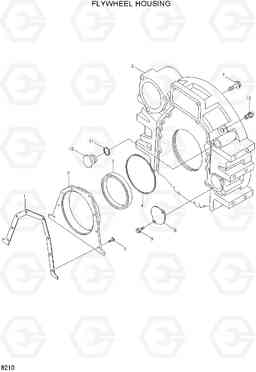 8210 FLYWHEEL HOUSING 42HDLL/39HDRB, Hyundai