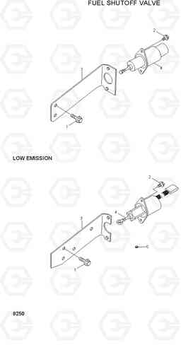 8250 FUEL SHUTOFF VALVE 42HDLL/39HDRB, Hyundai