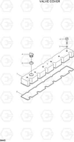 8440 VALVE COVER 42HDLL/39HDRB, Hyundai