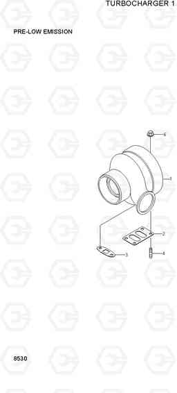 8530 TURBOCHARGER 1 42HDLL/39HDRB, Hyundai