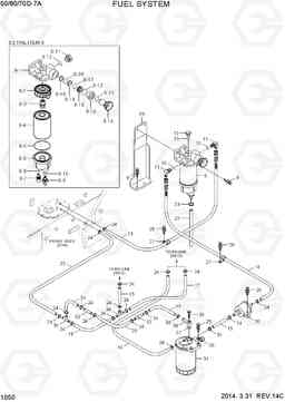 1050 FUEL SYSTEM 50/60/70D-7A, Hyundai