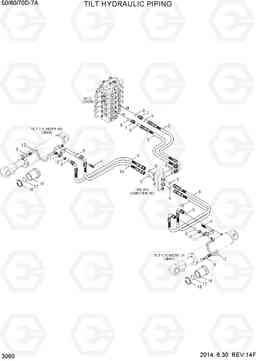 3060 TILT HYDRAULIC PIPING 50/60/70D-7A, Hyundai